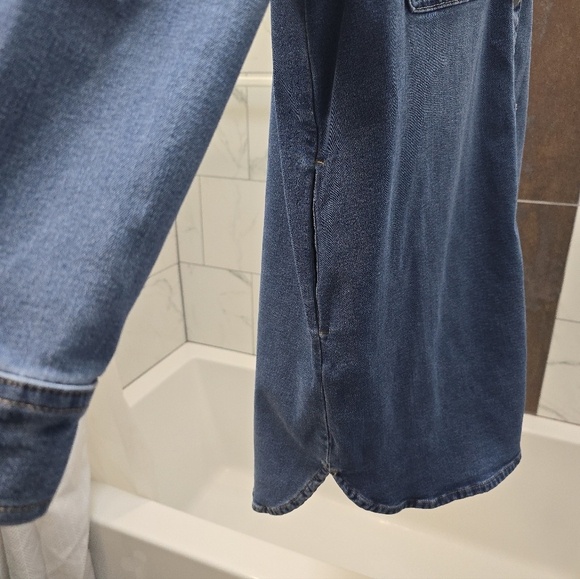 CK JEANS CALVIN KLEIN DENIM SHIRT DRESS M - Picture 8 of 12